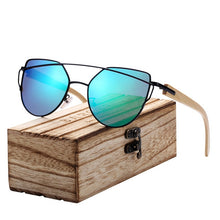 Load image into Gallery viewer, Bamboo Cat Eye Sunglasses