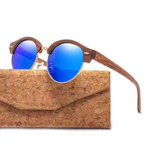 Round Wood Sunglasses
