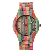 Load image into Gallery viewer, Unique Colorful Bamboo Watches