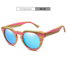 Load image into Gallery viewer, Round Wood Bamboo Sunglasses