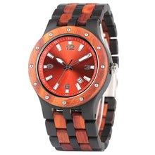 Load image into Gallery viewer, Red Color  Wooden Watches