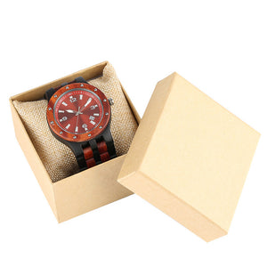 Red Color  Wooden Watches