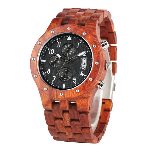 Red Wooden Watches