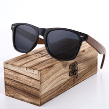 Load image into Gallery viewer, Black Walnut Wood Sunglasses
