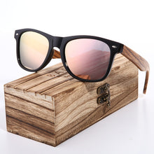 Load image into Gallery viewer, Polarized Zebra Wood Glasses