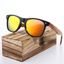 Load image into Gallery viewer, Polarized Zebra Wood Glasses