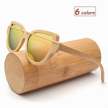 Load image into Gallery viewer, Retro Bamboo Wood Sunglasses