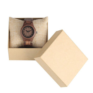 Coffee Brown Wooden Watch