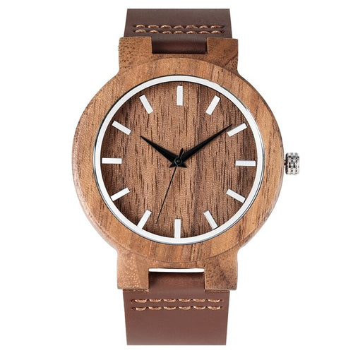 Minimalist Ebony Wood Clock