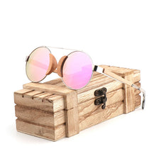 Load image into Gallery viewer, Wood Round  Sunglasses