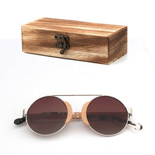 Load image into Gallery viewer, Wood Round  Sunglasses