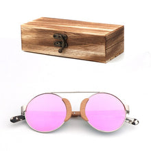 Load image into Gallery viewer, Wood Round  Sunglasses