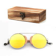 Load image into Gallery viewer, Wood Round  Sunglasses