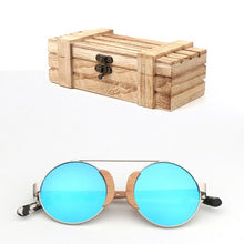 Load image into Gallery viewer, Wood Round  Sunglasses