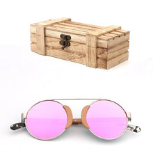 Load image into Gallery viewer, Wood Round  Sunglasses