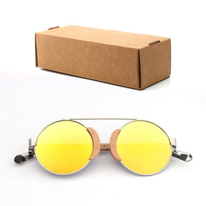 Wood Round  Sunglasses
