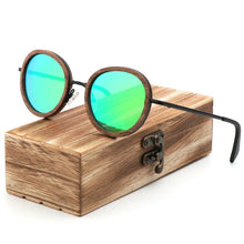 Load image into Gallery viewer, Wood Sunglasses Round