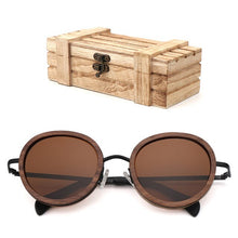 Load image into Gallery viewer, Wood Sunglasses Round